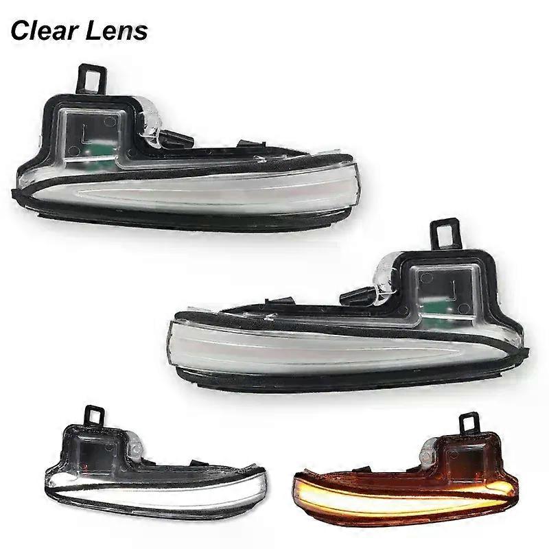 2pcs Dynamic Sequential Side Mirror Turn Signal Light Assembly For Toyota Alphard Vellfire AH30 Tacoma RAV4 Highlander white DRL