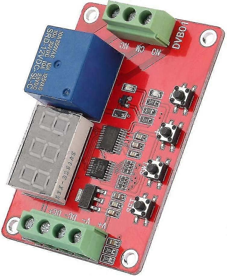 Digital Window Voltage Comparator, Red Dvb01 Multifunction Voltage Monitoring Checker Digital Window Voltage Comparator/voltage Measurement 12v/24v(12