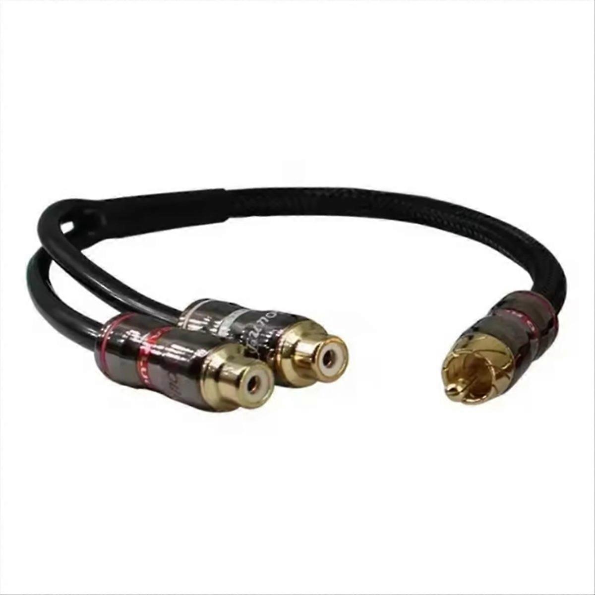 30cm Car Audio Amplifier Subwoofer Audio Cable Pure Copper Head B