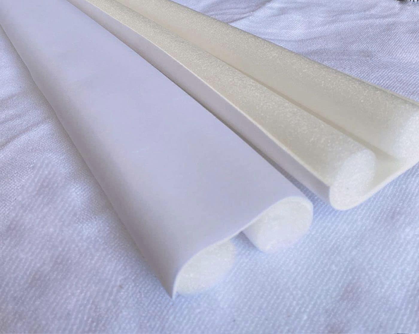 Door Draft Stopper 2 Pack Under Door Seal Weatherproof Soundproof Blocker Adjustable White