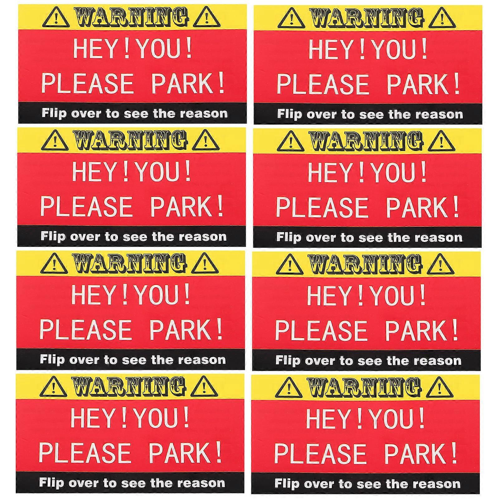 Parking Violation Cards Small Warning Parking Violation Cards 100Pcs