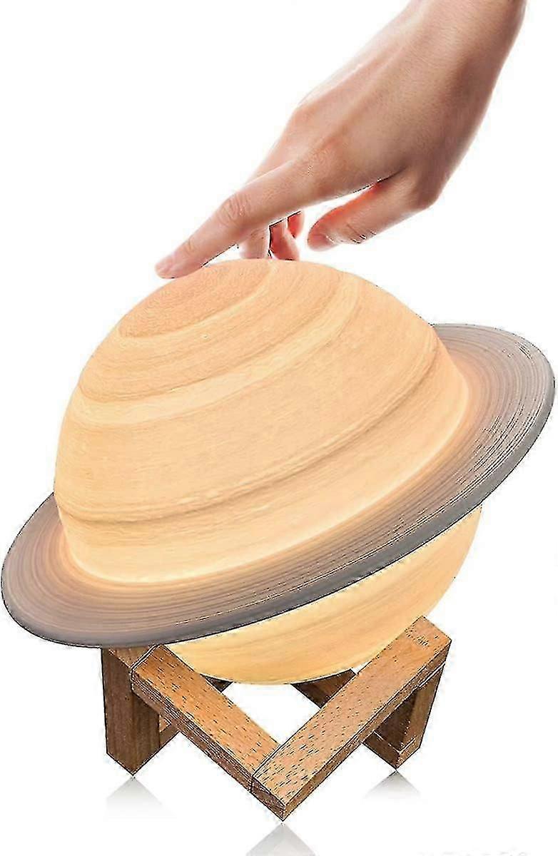 Moon Light, 22cm 16 Colors Saturn Planet Light With Stand, Remote And Touch Control Decorative Night Light