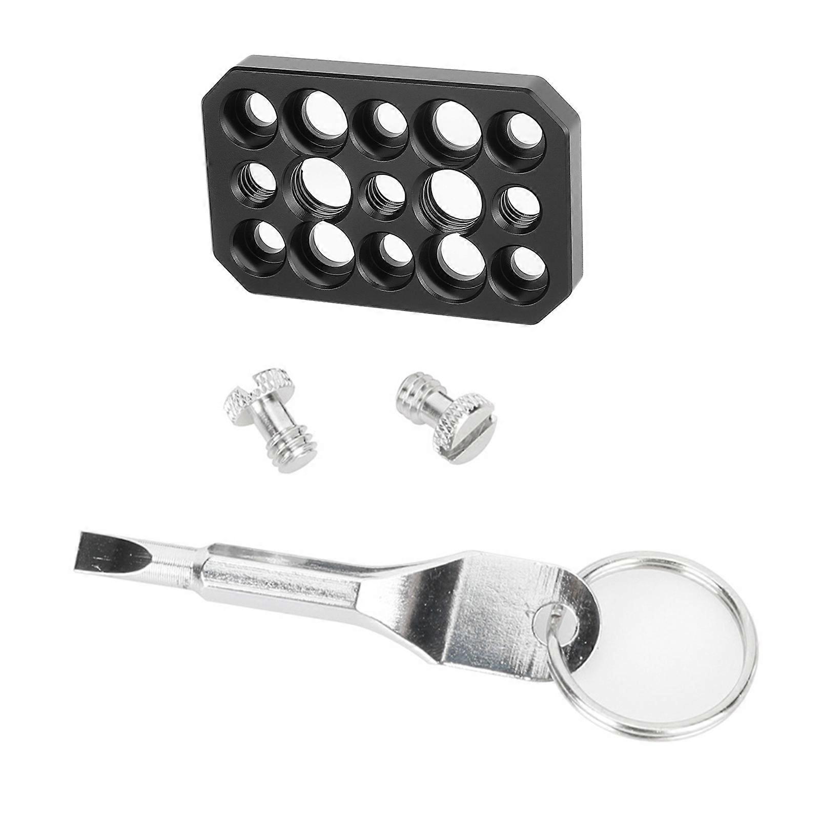 Travel Friendly Lightweight Universal Camera Accessory Mounting Panel With Standard 1/4 And 3/8 Screw Port For Studio Multicolor