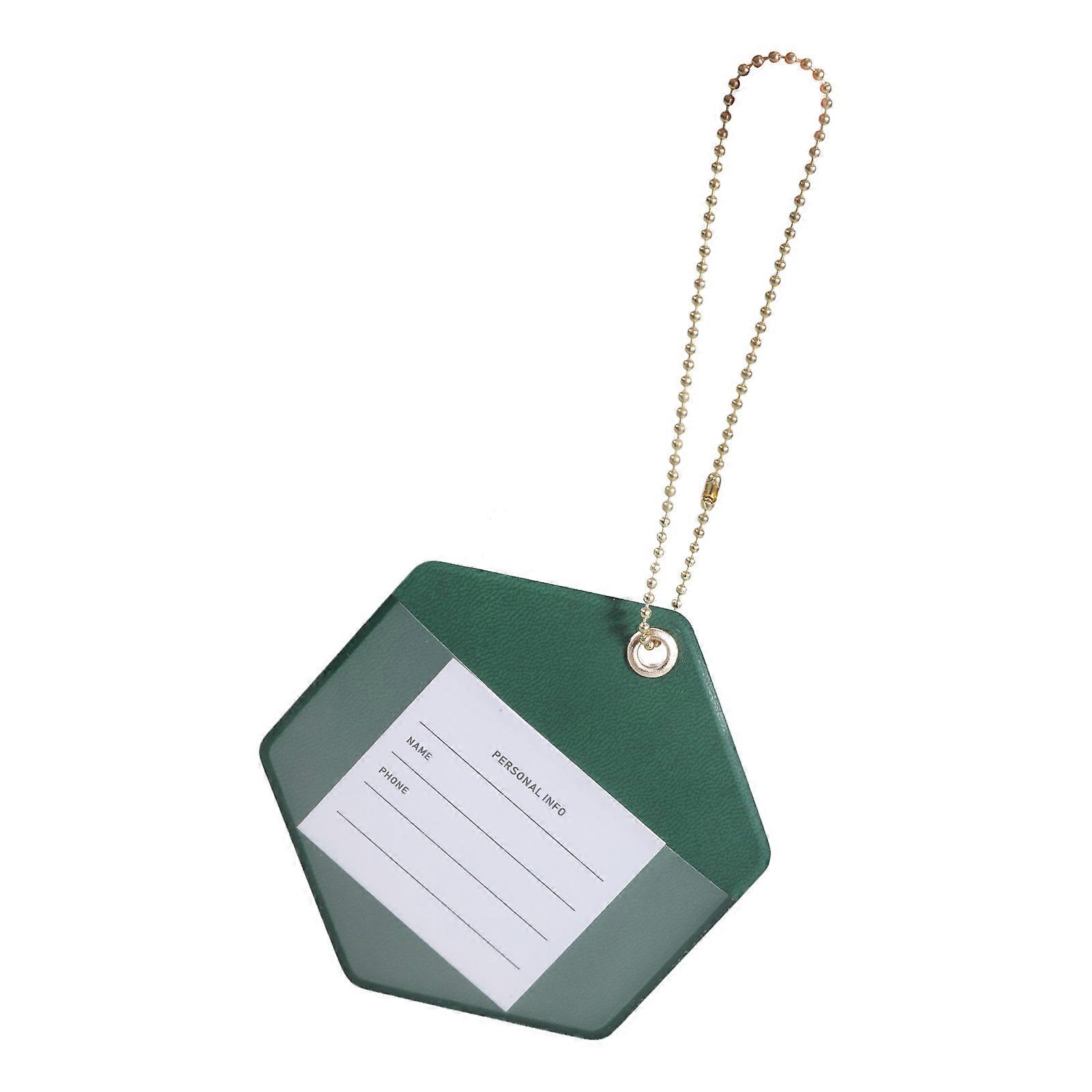 Round Luggage Label Double Layer Printing Durability Baggage Identifiers for Frequent Traveler Multicolor