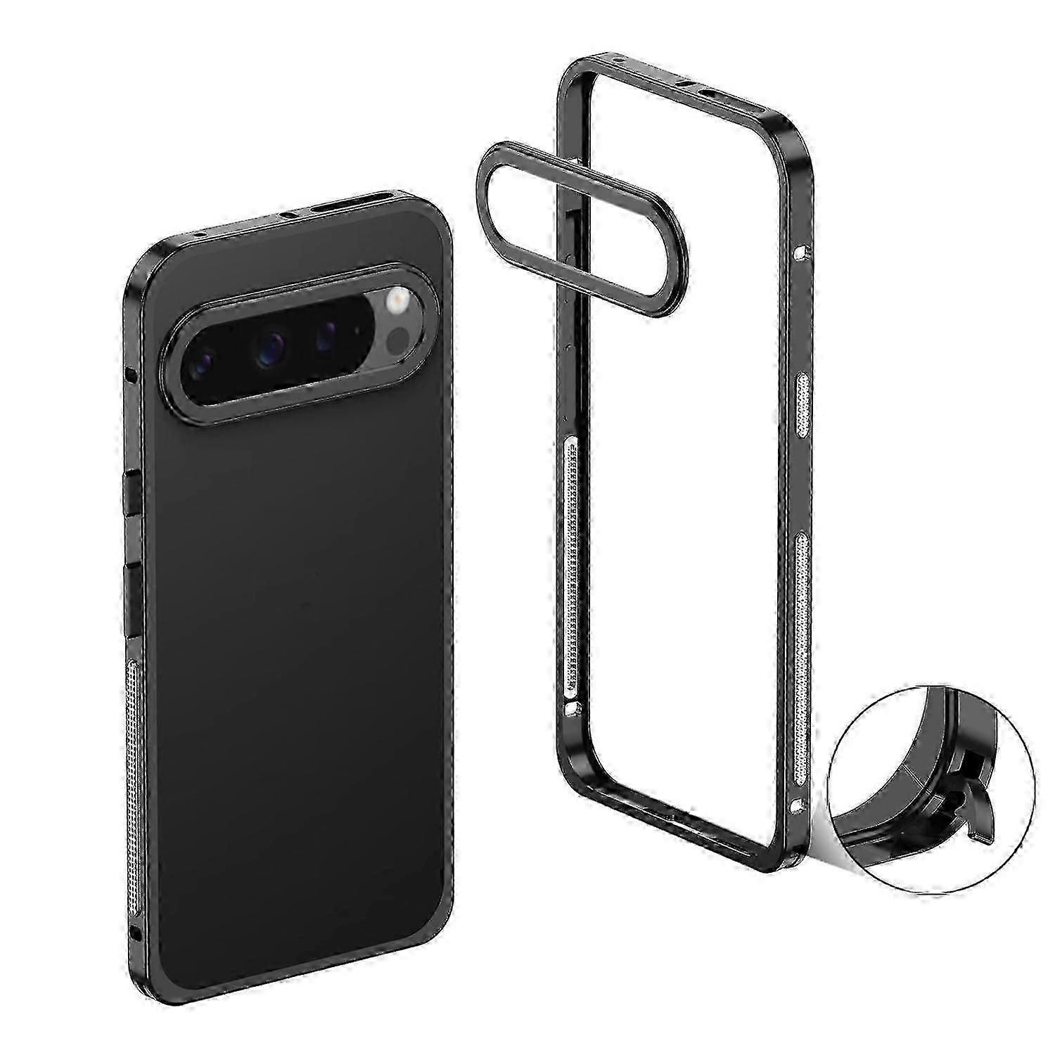 Metal Frame Heat Dissipation Phone Case with Camera Guard Ring