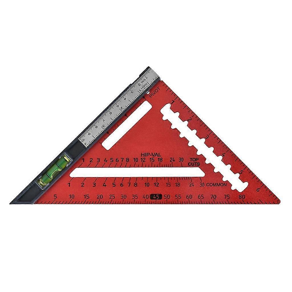 Lightweight Triangle Ruler Metal Alloy Measuring Angle/depth/cylinder Center