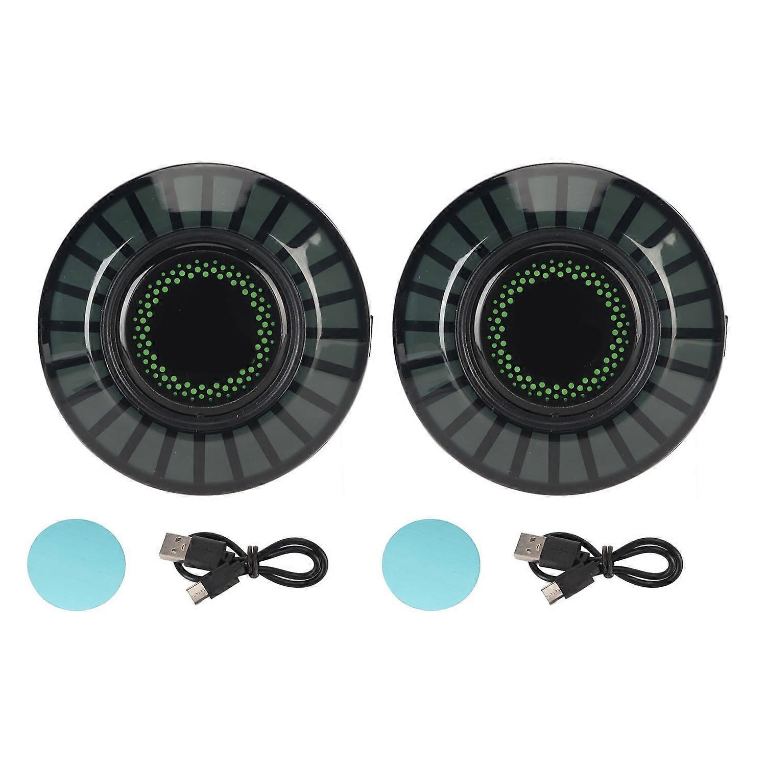 2pcs RGB Pickup Ambient Lamp 32 Bits Color Changing App Control Magnetic Music LED Rhythm Light for 