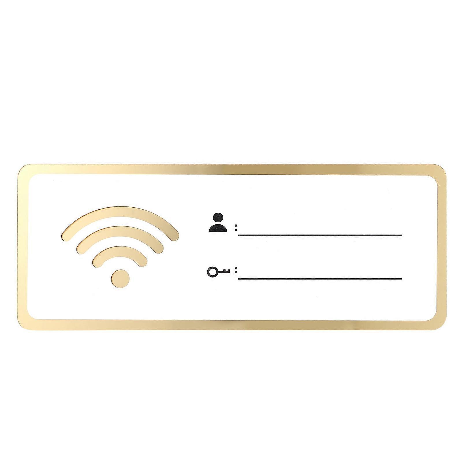 Acrylic Wifi Sign Rewritable Account and Password Wifi Sign for Public Shop