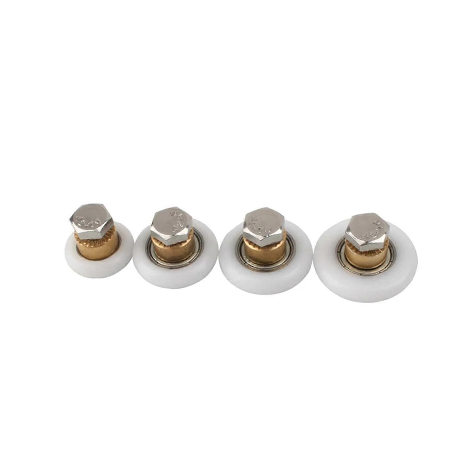 Shower Door Rollers 2Pack  Sliding Glass Door Wheels With Screws, 20mm Diameter, Durable For Smooth Operation