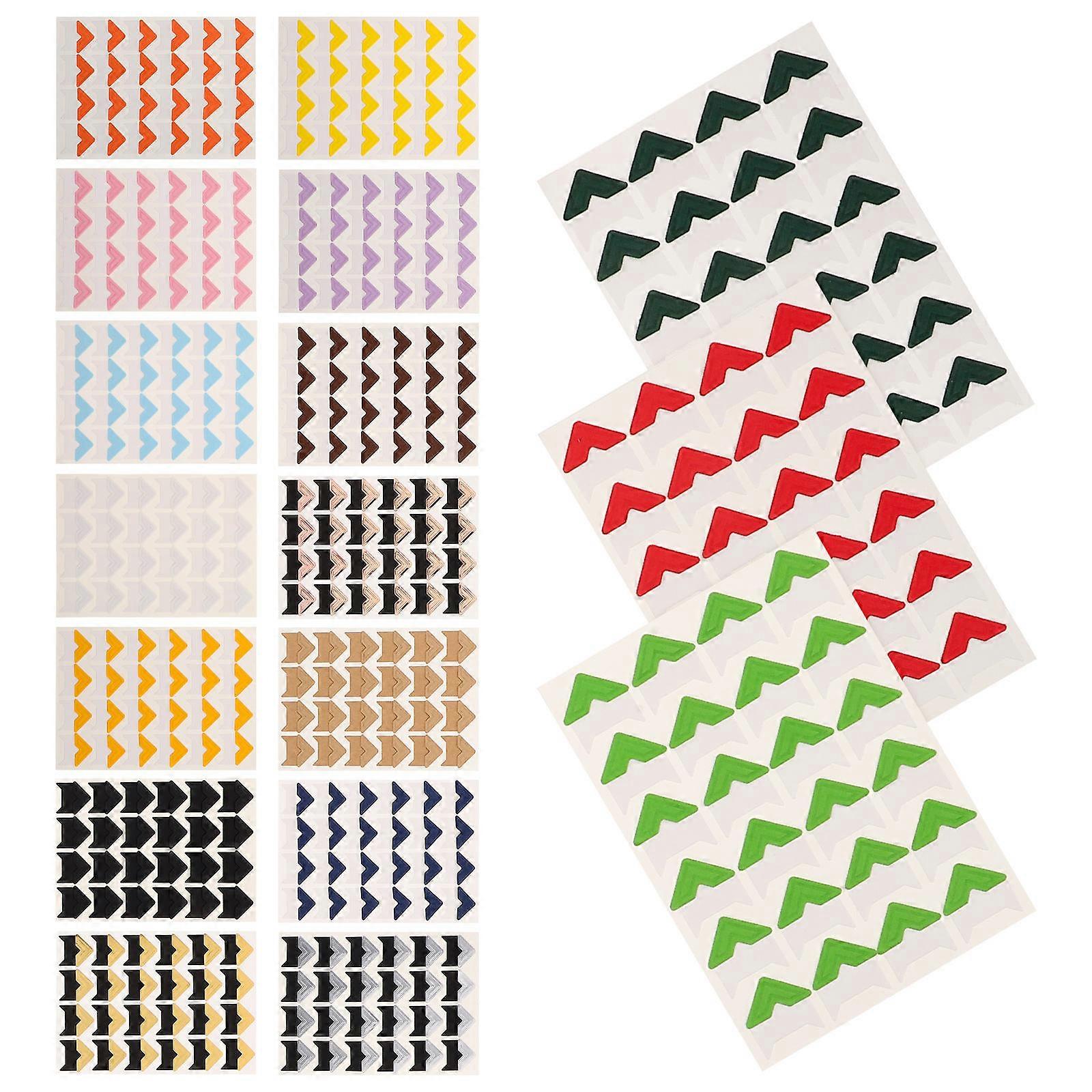 Scrapbook Photo Corners Self Adhesive Damage Free Removal Secure Hold For Diy Projects Square Elegant 17Pcs