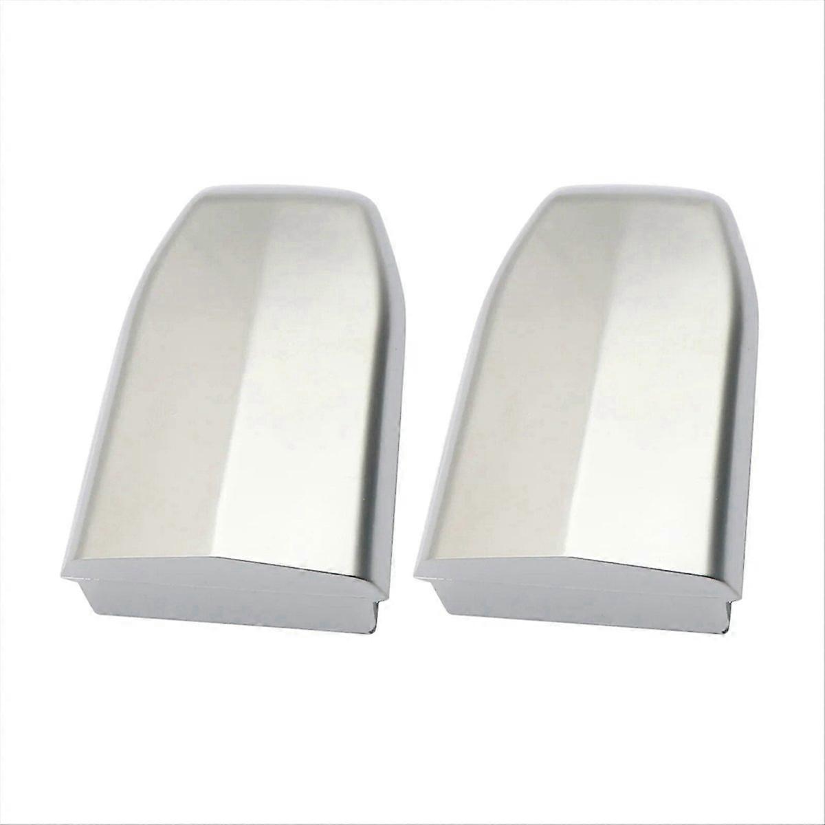 Front Door Handle Lock Cylinder Cover Silver For Escalade