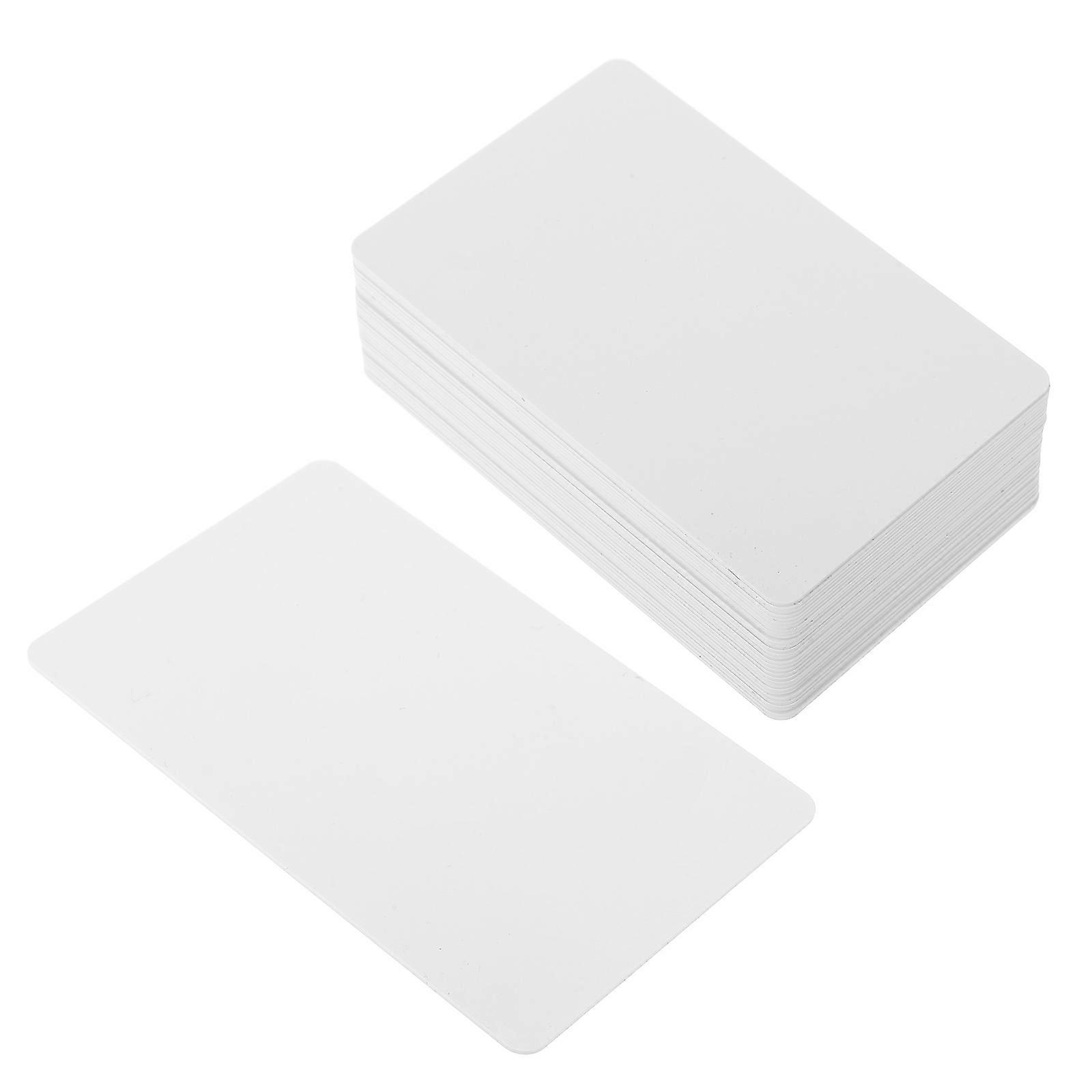 Blank PVC Cards for Access Control Use 30Pcs White Plastic Id