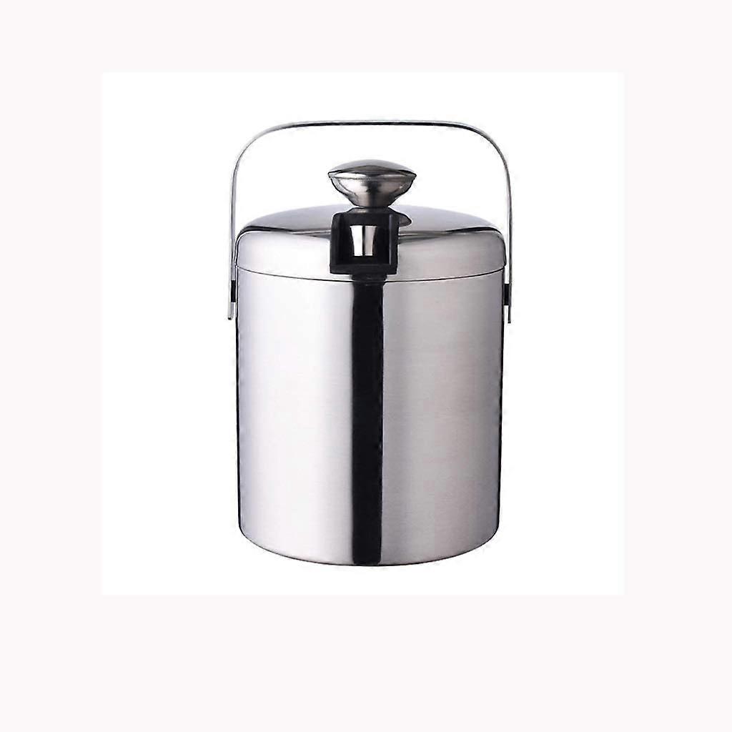 Ice Bucket with Lid 1300ML Stainless Steel Double Wall Wine and Champagne Cooler for Bar