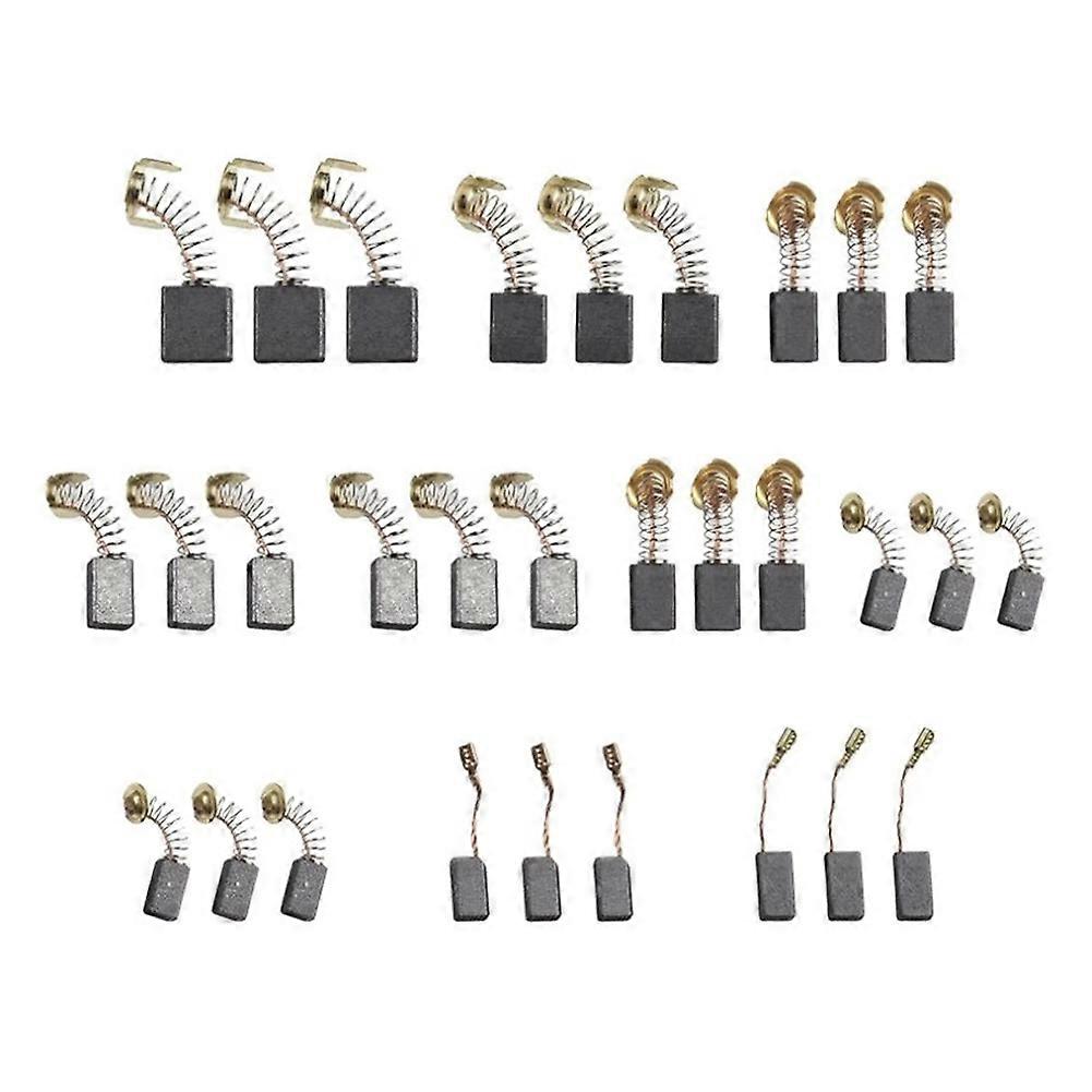 60Pcs Carbon Brushes Graphite Carbon Brushes Replacement for Power Tool for Hammer Drills Circular Saws Angle Grinders