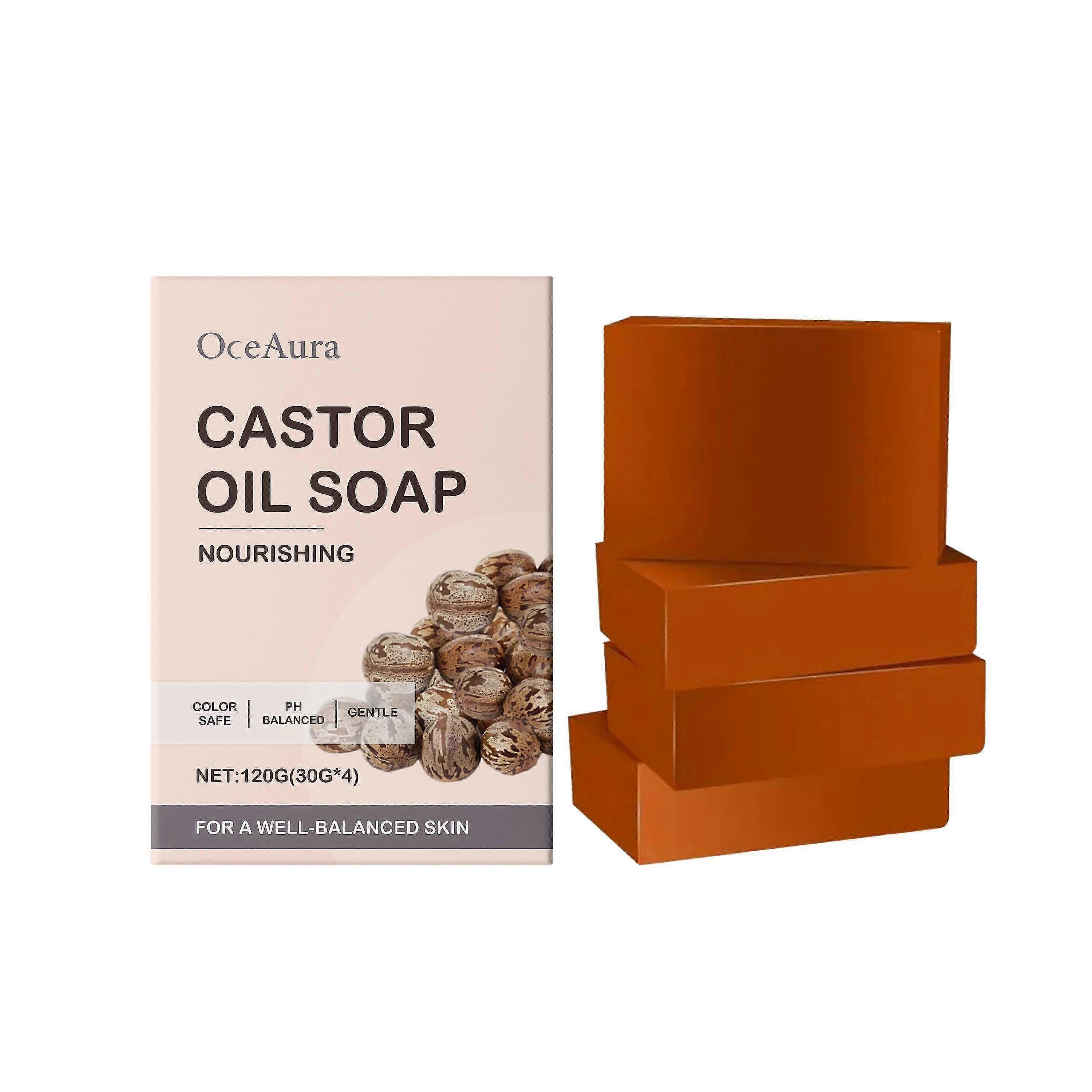 Castor Oil Bath Soap - Moisturizing & Gentle Cleansing