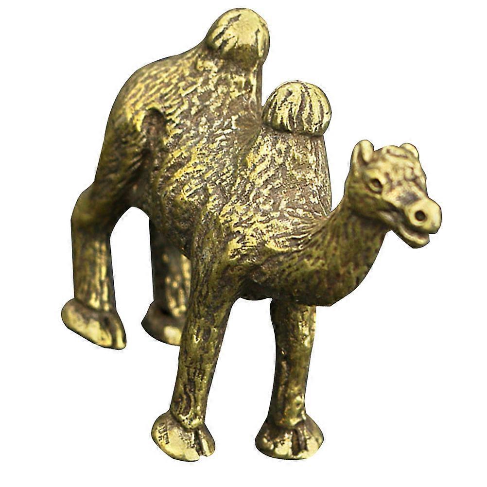 Golden Copper Camel Statue for Wedding Gifts Showcase 4.72x1.97x2.36 Inches