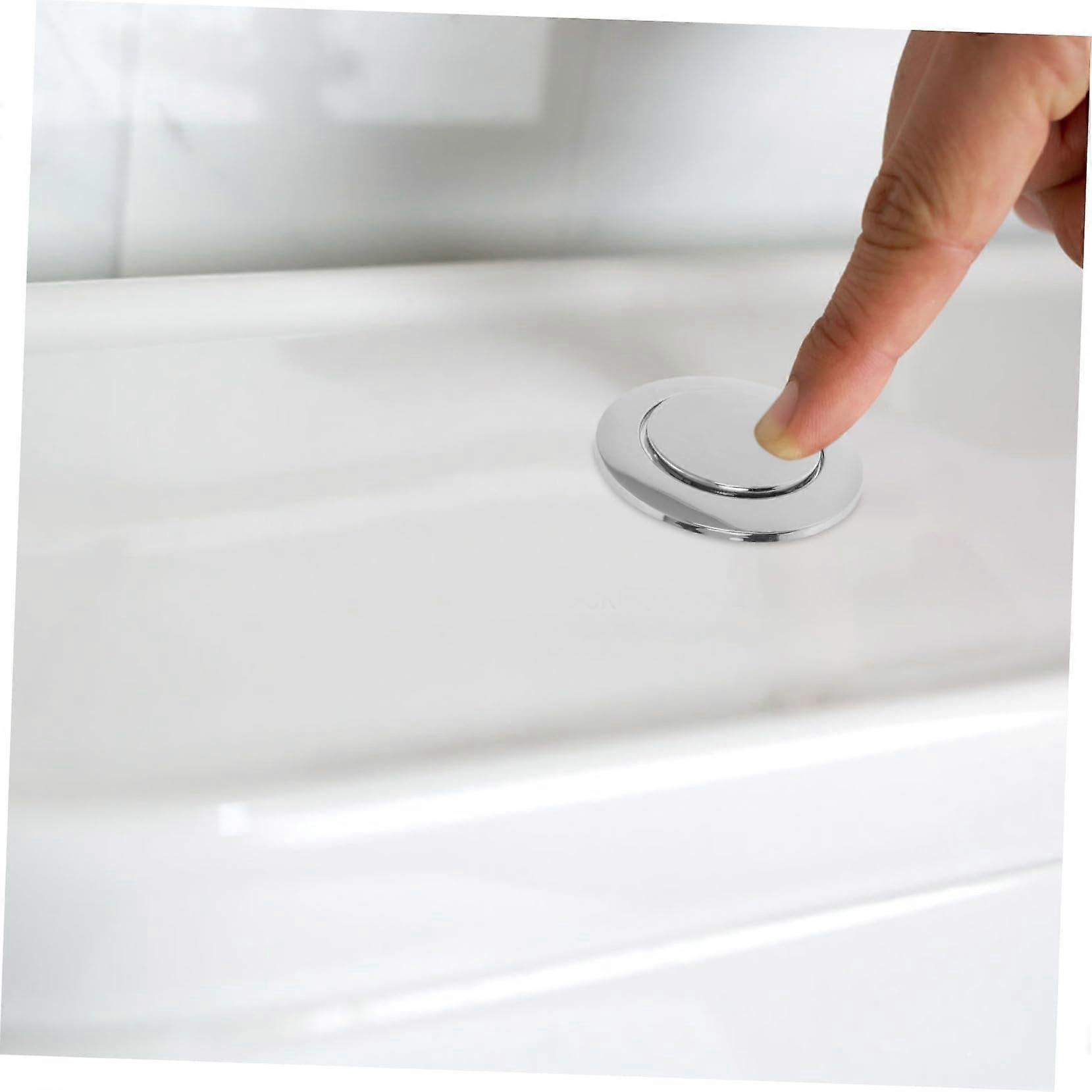 2 Pack Toilet Flush Tank Button Single Push WaterSaving Replacement for Bathroom Toilets Easy Install