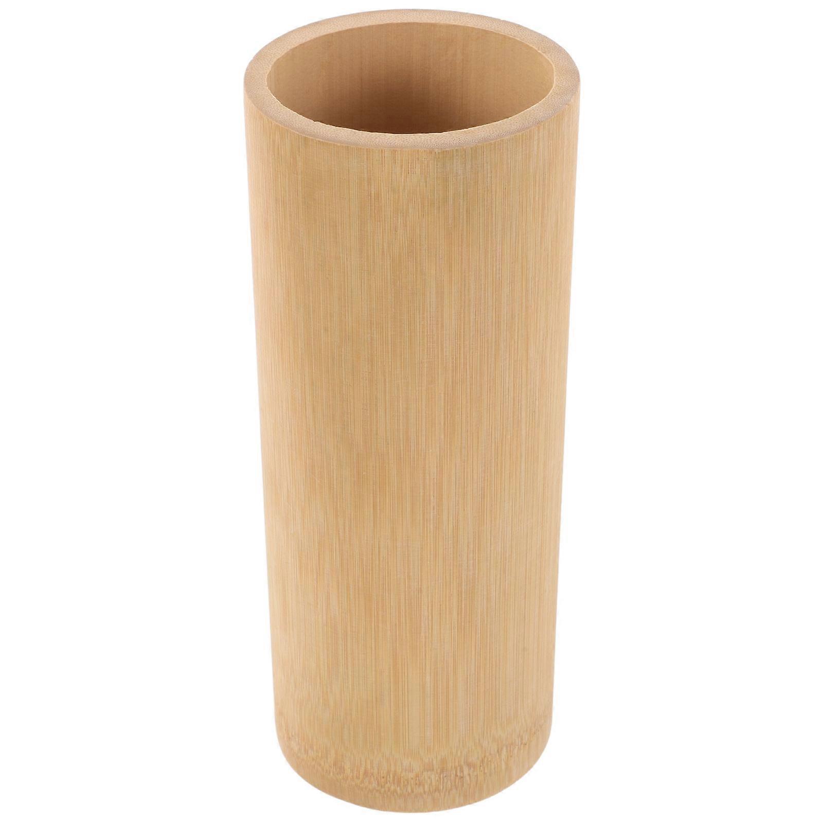 Bamboo Tray for Kitchen Utensils and Spoons with Generous Capacity and Easy Maintenance Beige