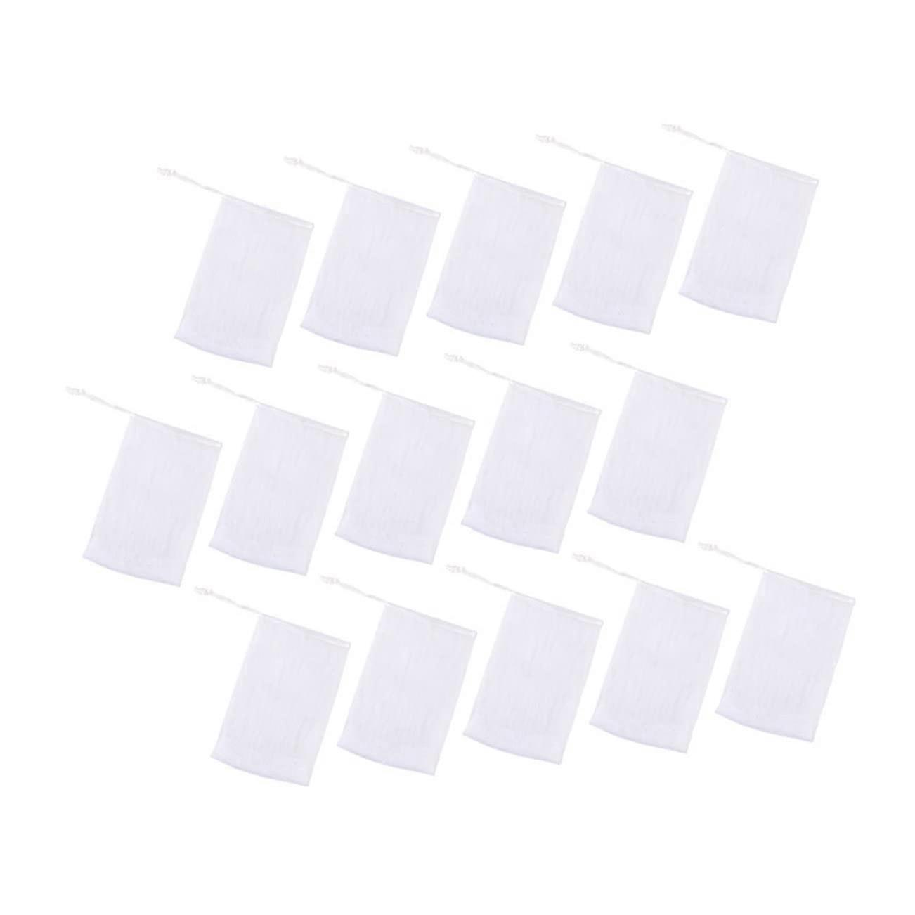 50pcs Dual Layer Foaming Soap Net with Drawstring, Quick Dry Mesh Bag for Face and Bath