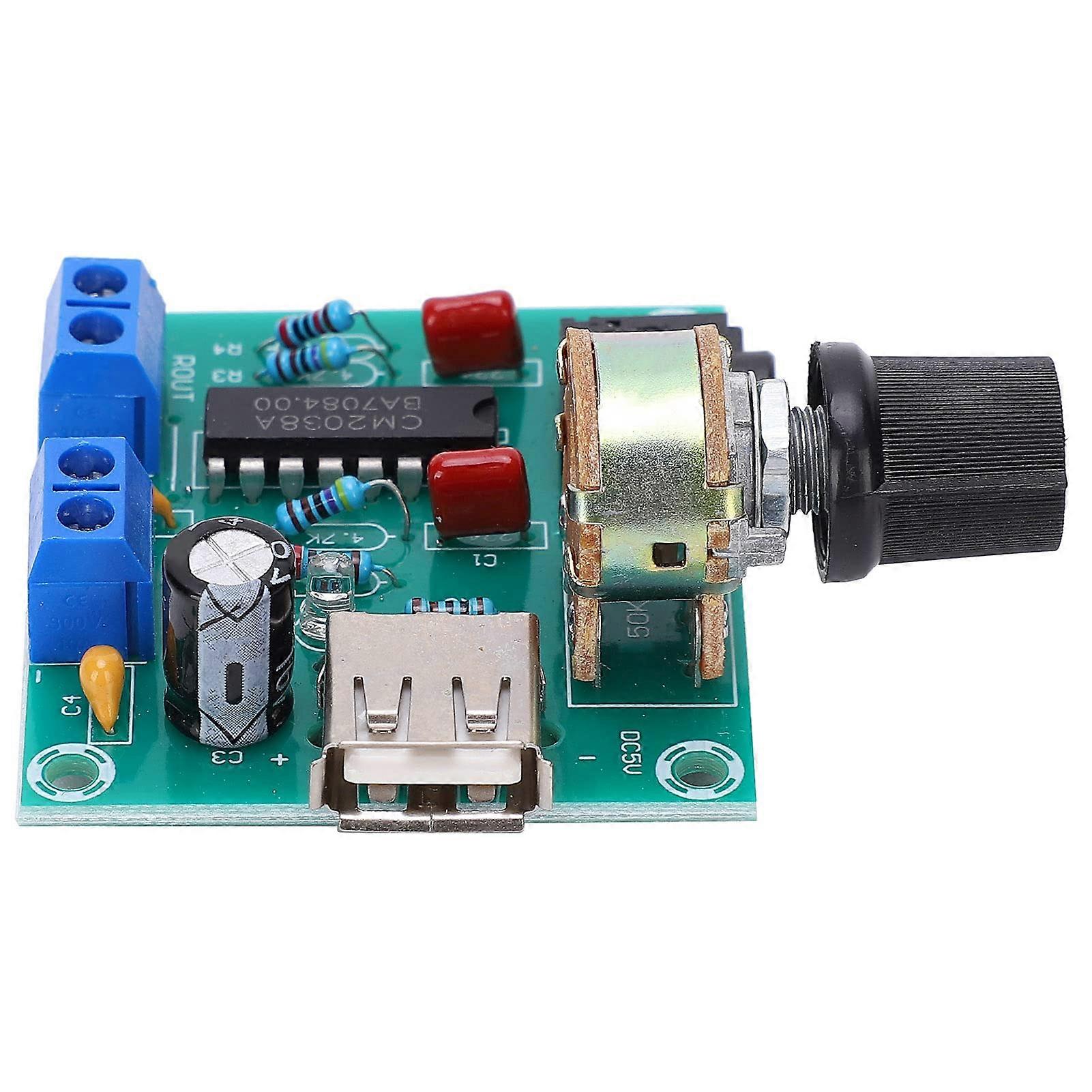 PM2038 Amplifier Board Module, 3.5W Plastic Audio Amplifier with Built-in Overheating Protection Circuit