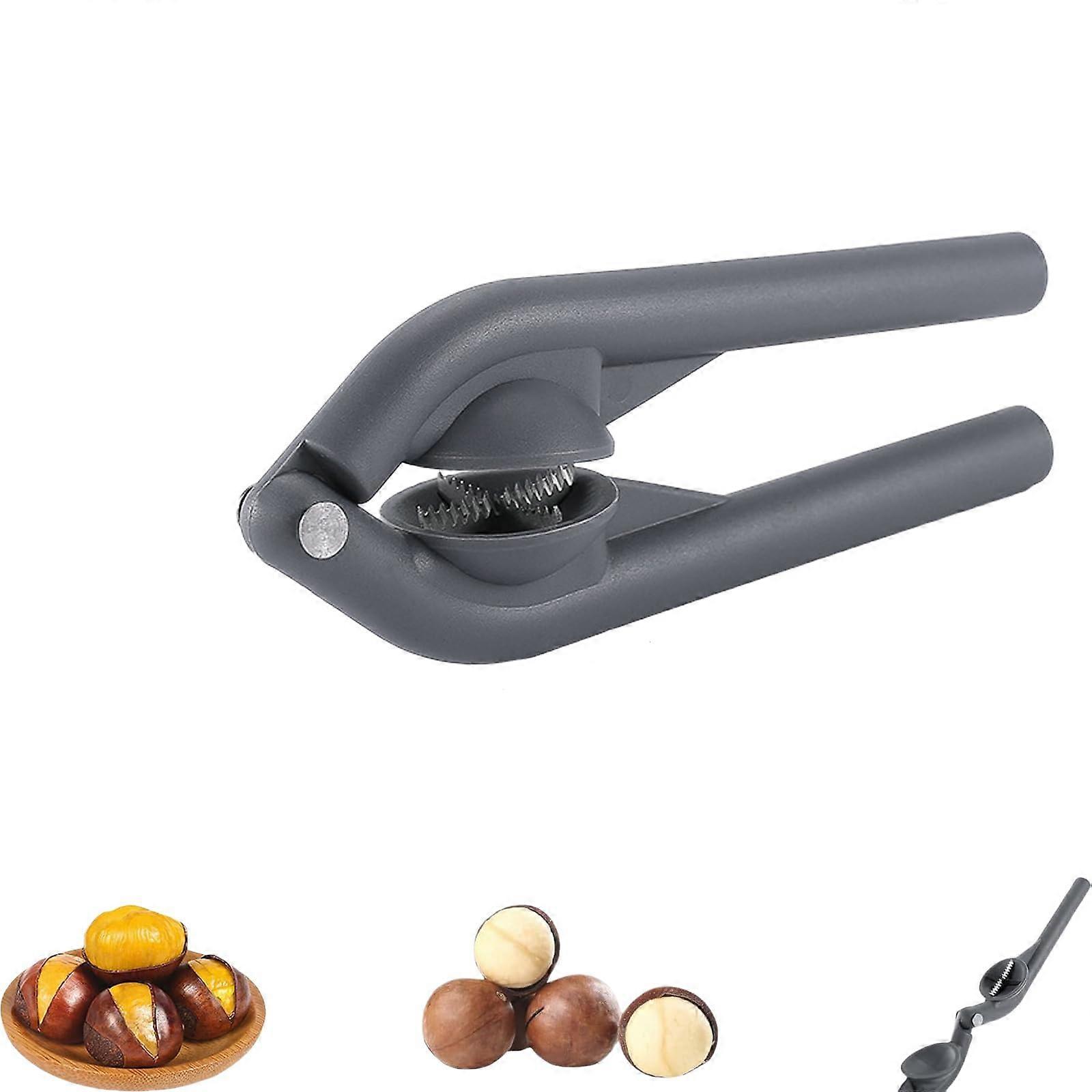Chestnut Opener with Ergonomic Leverage Design, Stainless Steel Nutcracker for Chestnuts and Walnuts