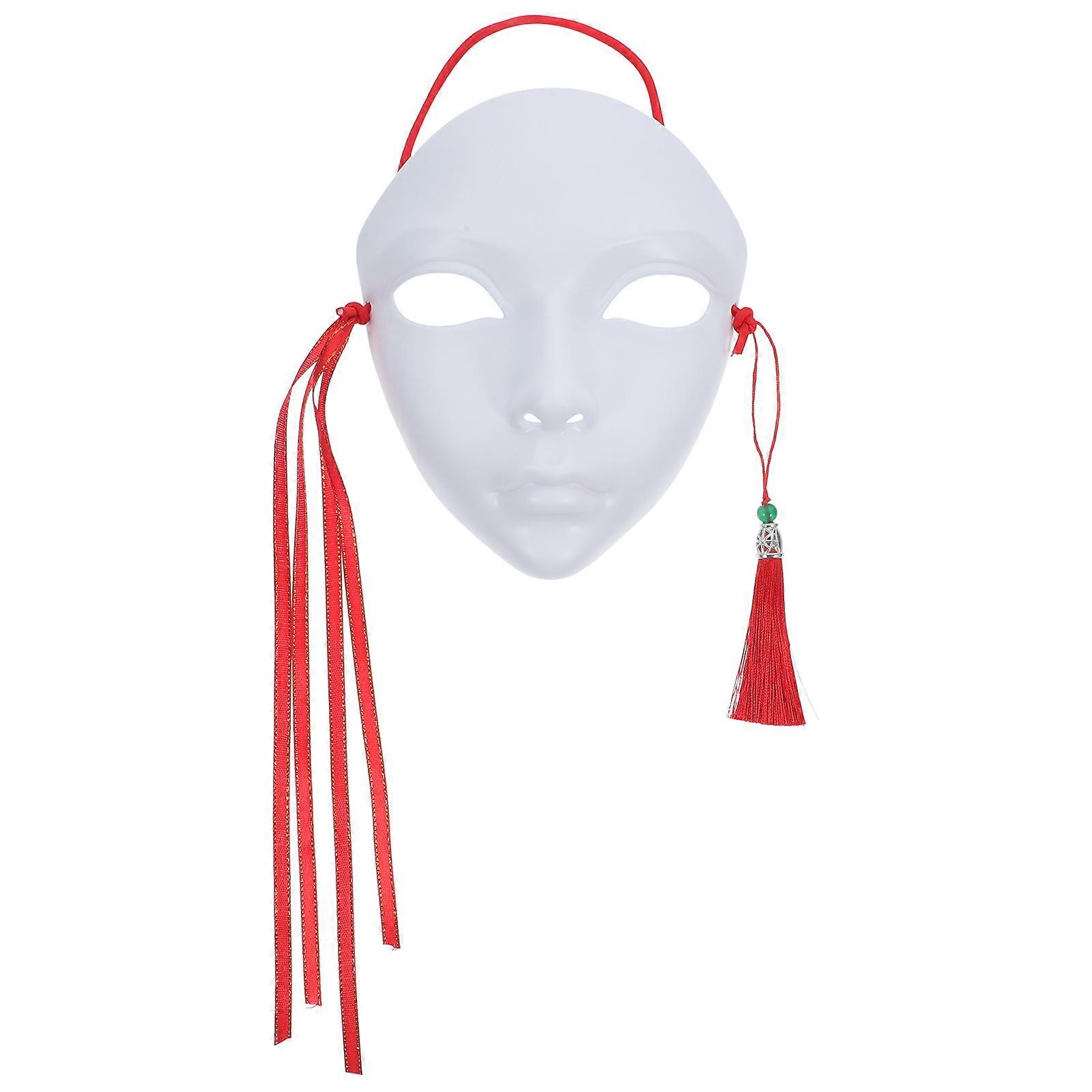 White Mask Blank Craft Mask for DIY Creativity with One Pack