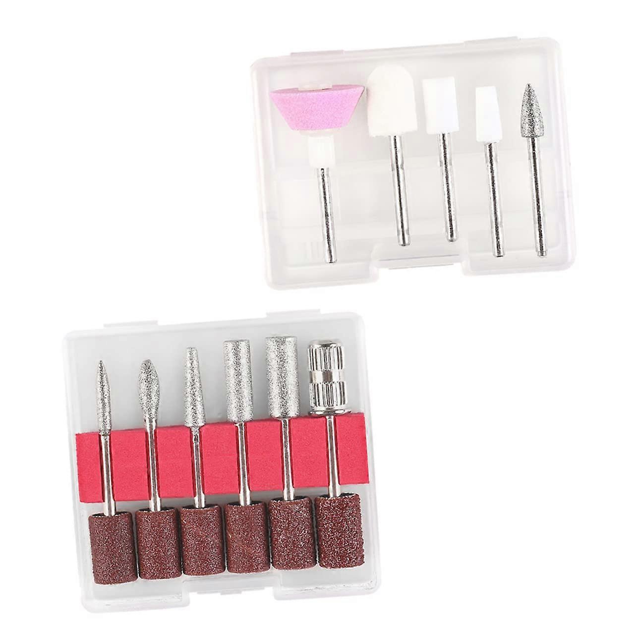 11pcs Professional Nail Drill Bits Set for Precise Nail Shaping and Safe Cuticle Trimming