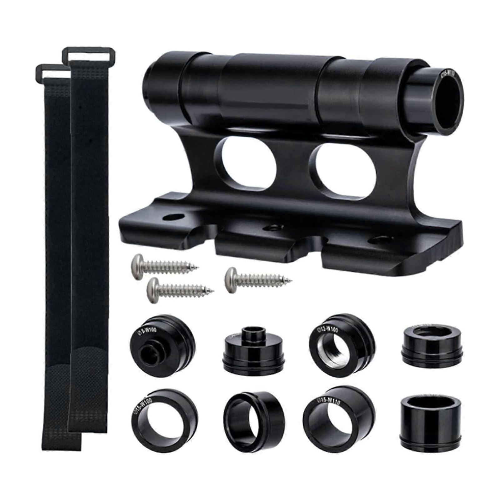 Bike Fork Mount with Strap, Quick Release Design, Secure Fork Lock for Car Roof Rack, Black