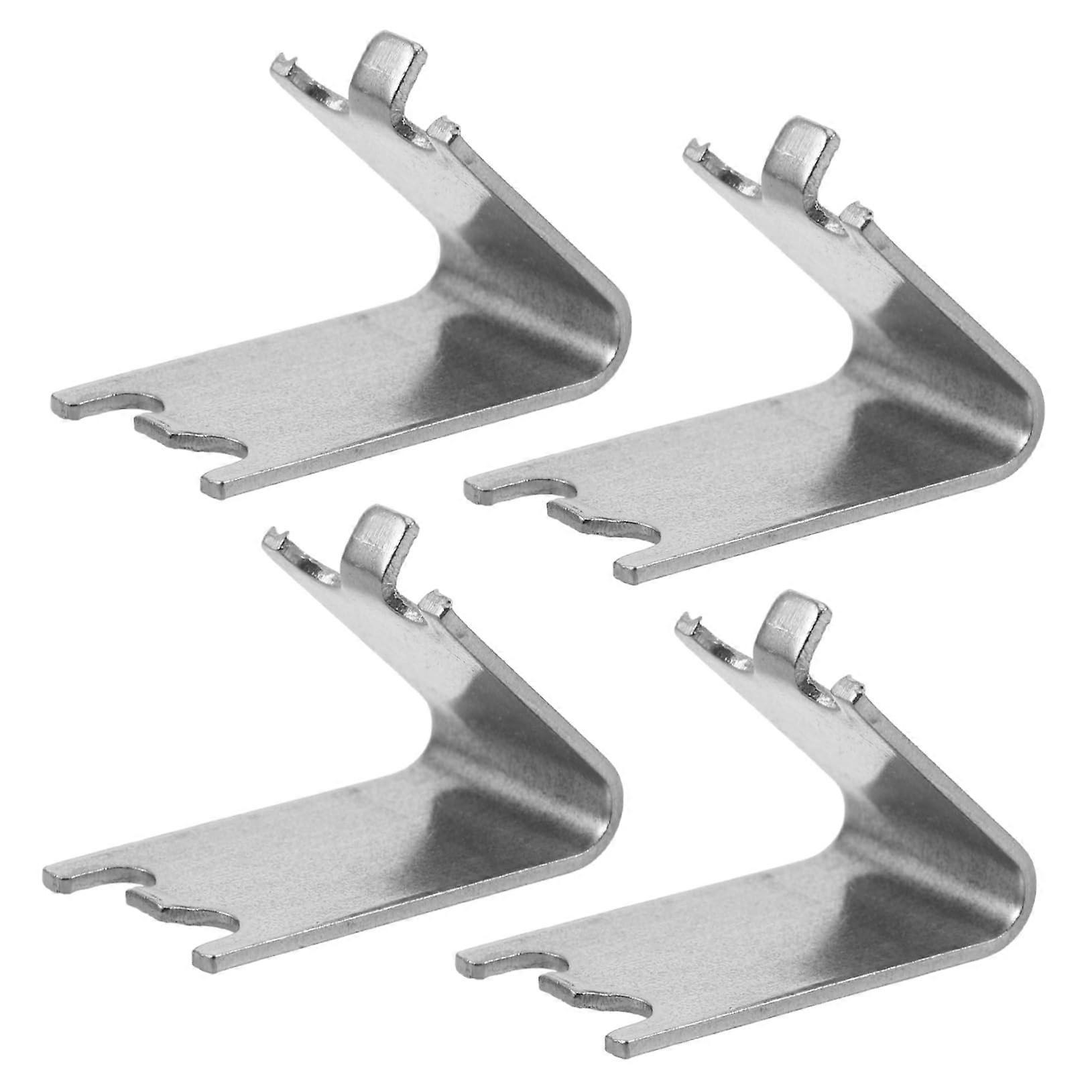 4pcs Universal Stainless Steel Refrigerator Shelf Clips, Durable Freezer Shelf Support Holders