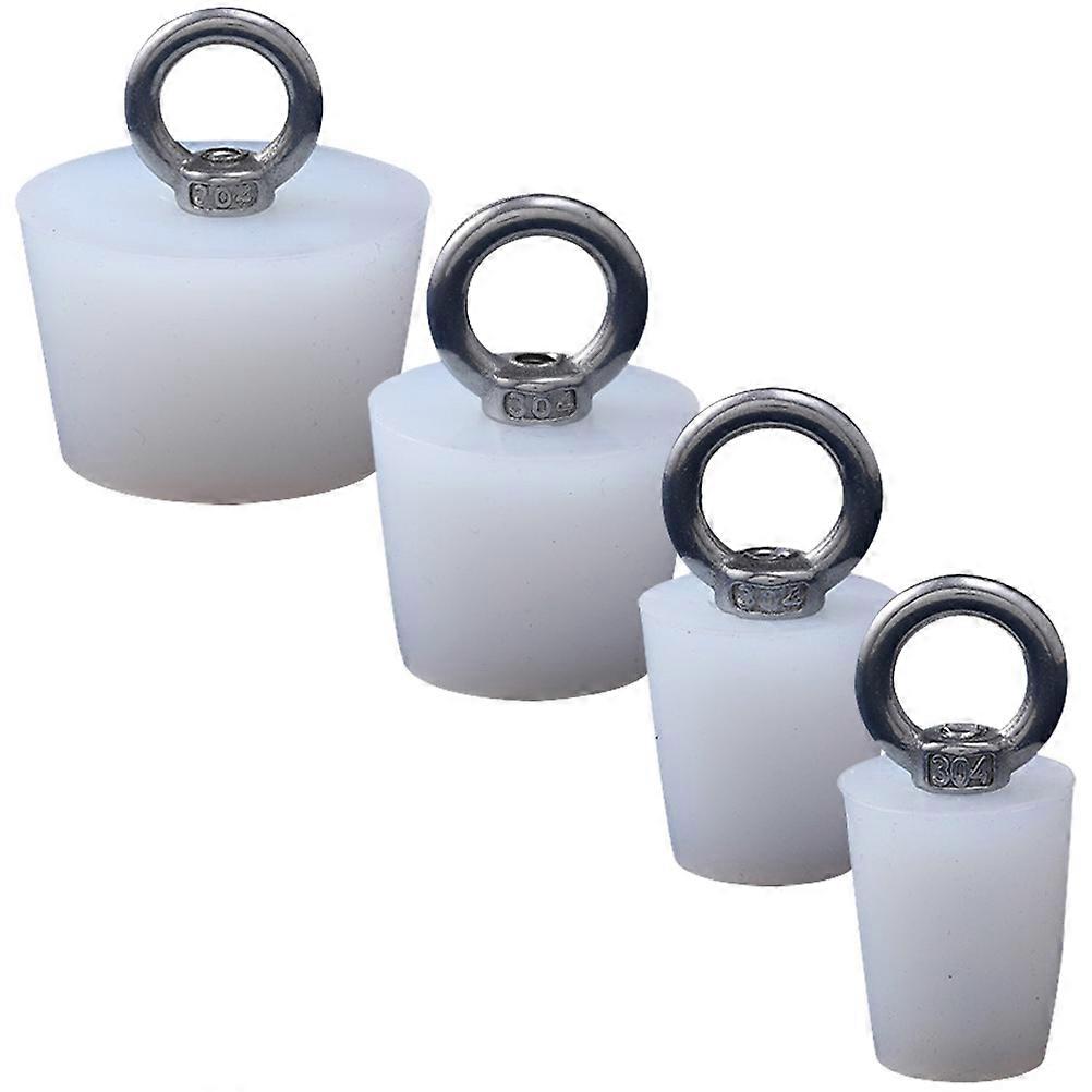 Sink Stopper Kitchen Drain Plug for 12Pcs White Sink Plugs Set