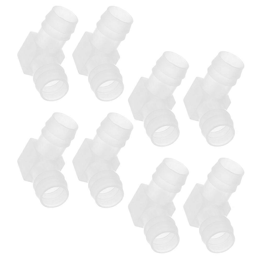 Hose Connector 90 Degree Elbow Hose Fitting Plastic Replacement 8Pcs