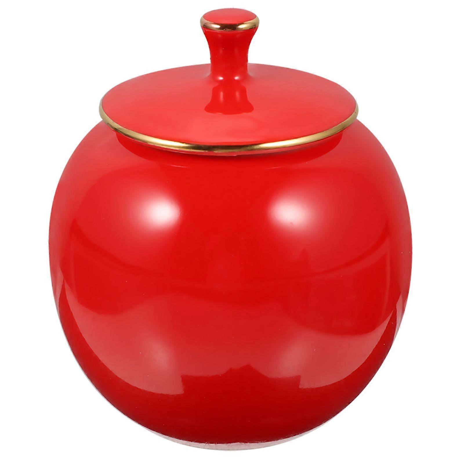 Ceramic Sugar Jar Ceramic Storage Jar Ceramic Tea Leaf Jar Ceramic Candy Holder Ceramic Jar