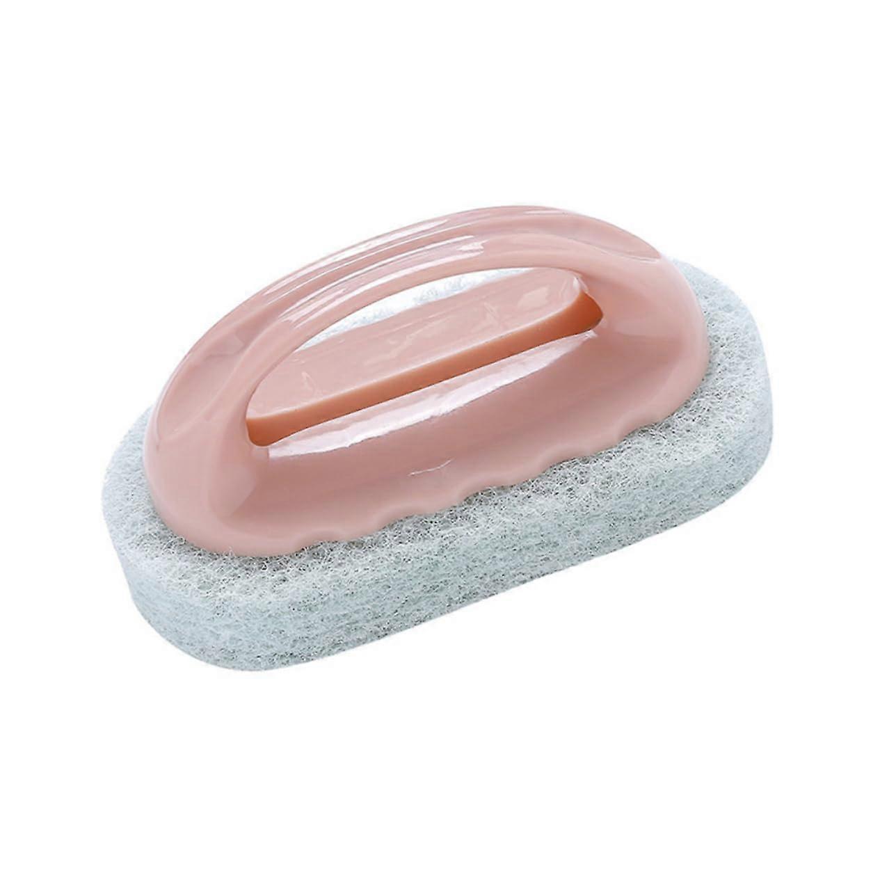 Kitchen Cleaning Brush with Ergonomic Long Handle, Scratch Thick Fiber Sponge for MultiSurface Cleaning