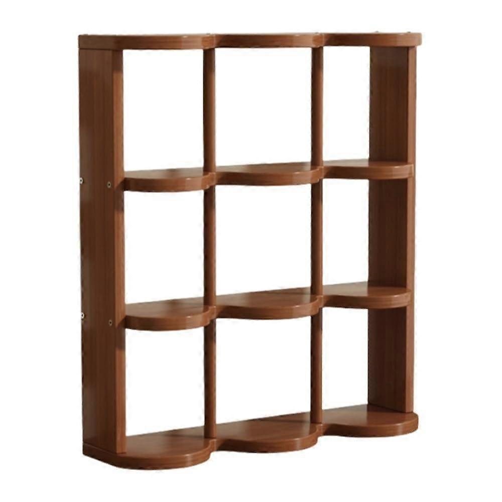 Coffee Mug Holder 9Grid Bamboo Rack with MultiSize Storage for Kitchen Countertop Display
