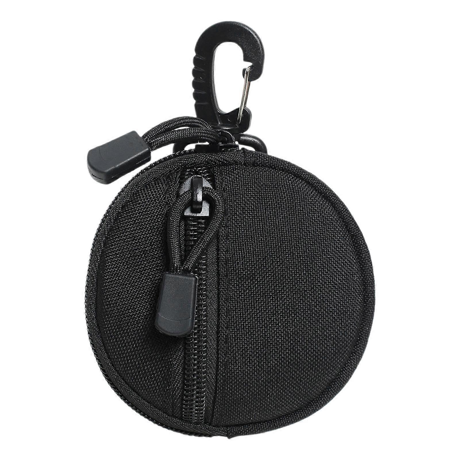 Coin Purse Keychain Wallet with Quick Access Design for Hiking, ScratchResistant Round Case