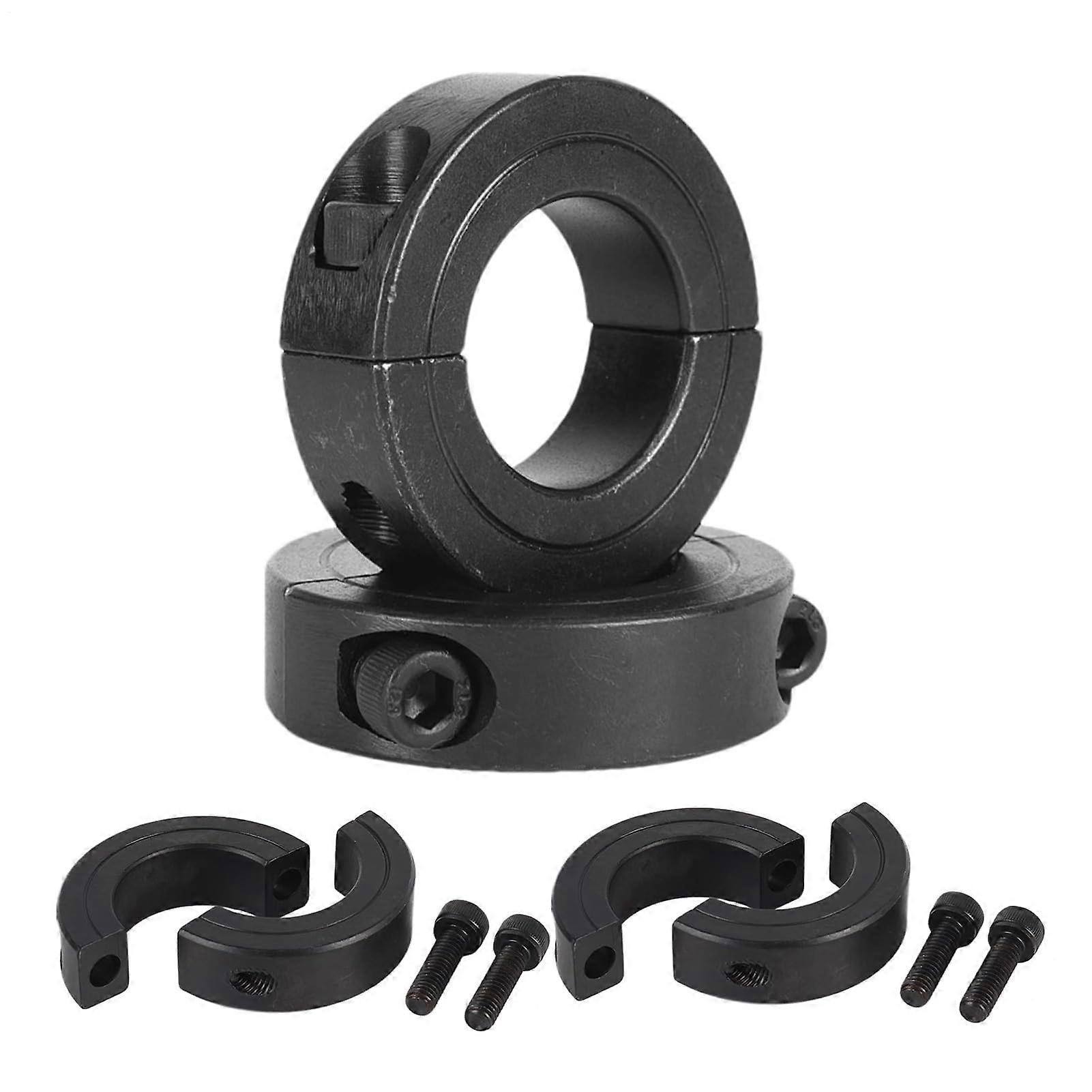 Split Shaft Collar Heavy Duty Steel Double Split Design with Lock Screw for Industrial Assembly