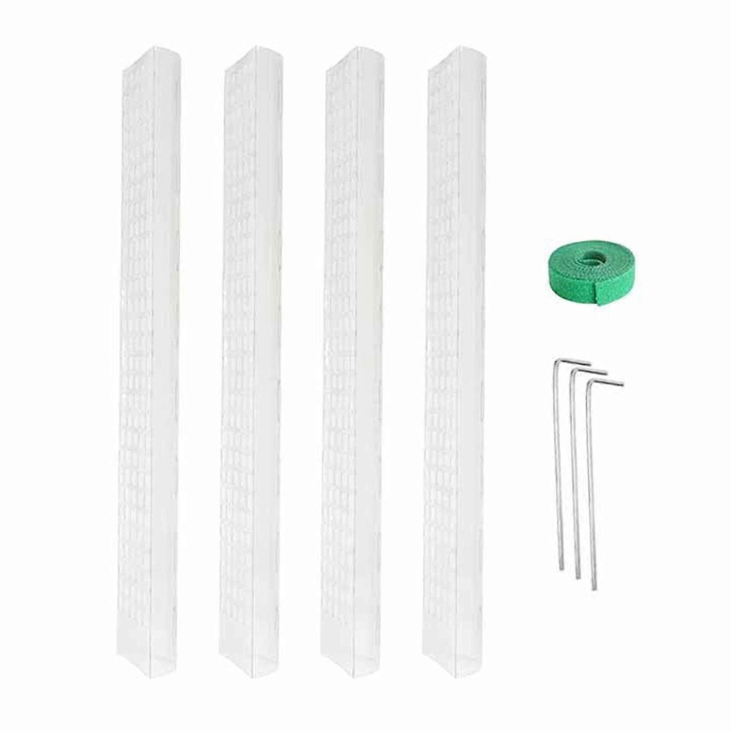 4pcs Plant Moss Pole Plastic Frame Stackable Hollowed Out Design Rack for Turtles Moss Pole
