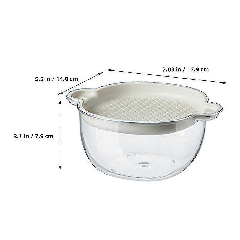 Plastic Draining Basket Double Layer for Fruit and Vegetable Storage