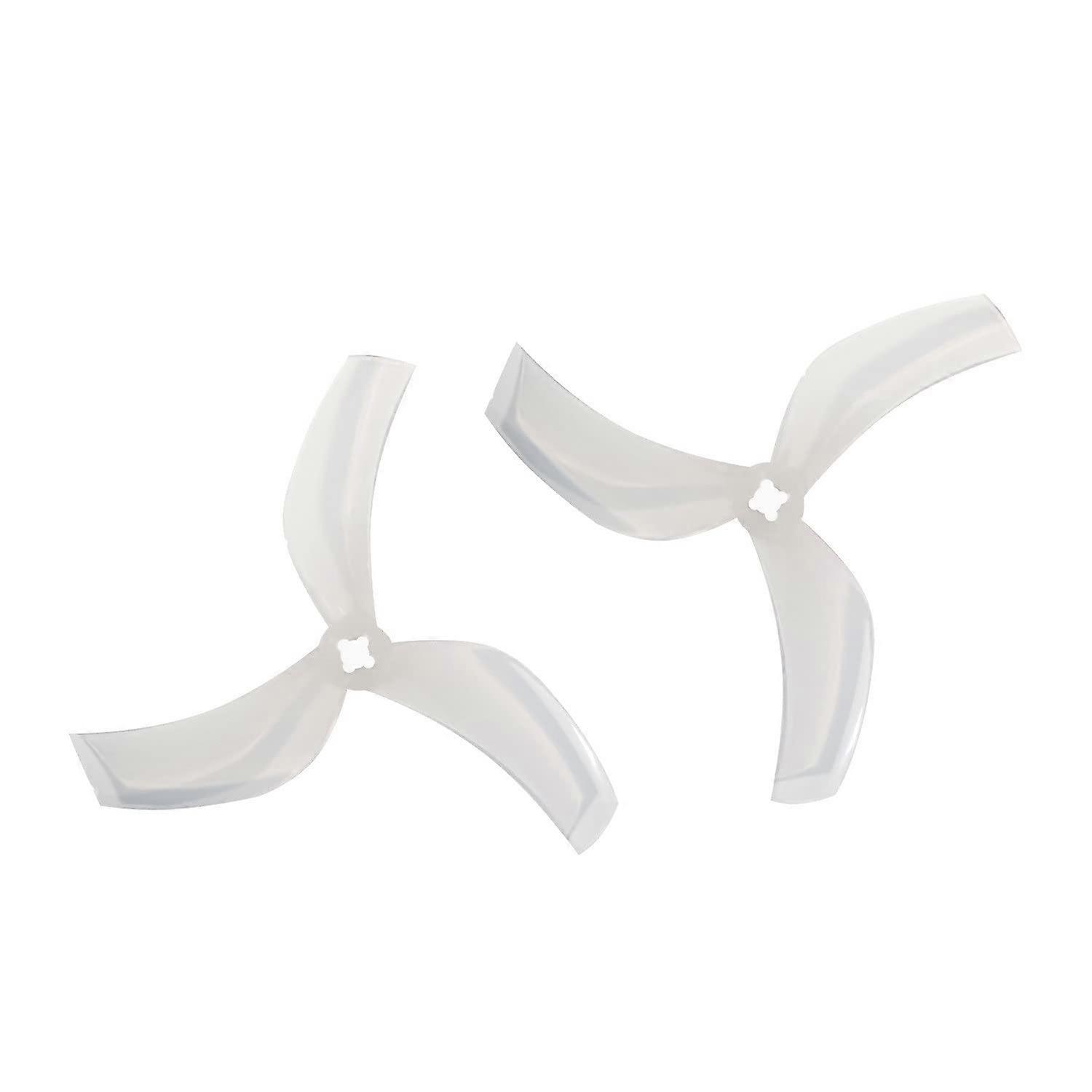 90mm 3Blade FPV Drone Propeller for Cinewhoop Drones, Ultralight Stable Thrust, Quick Release 4Pairs White