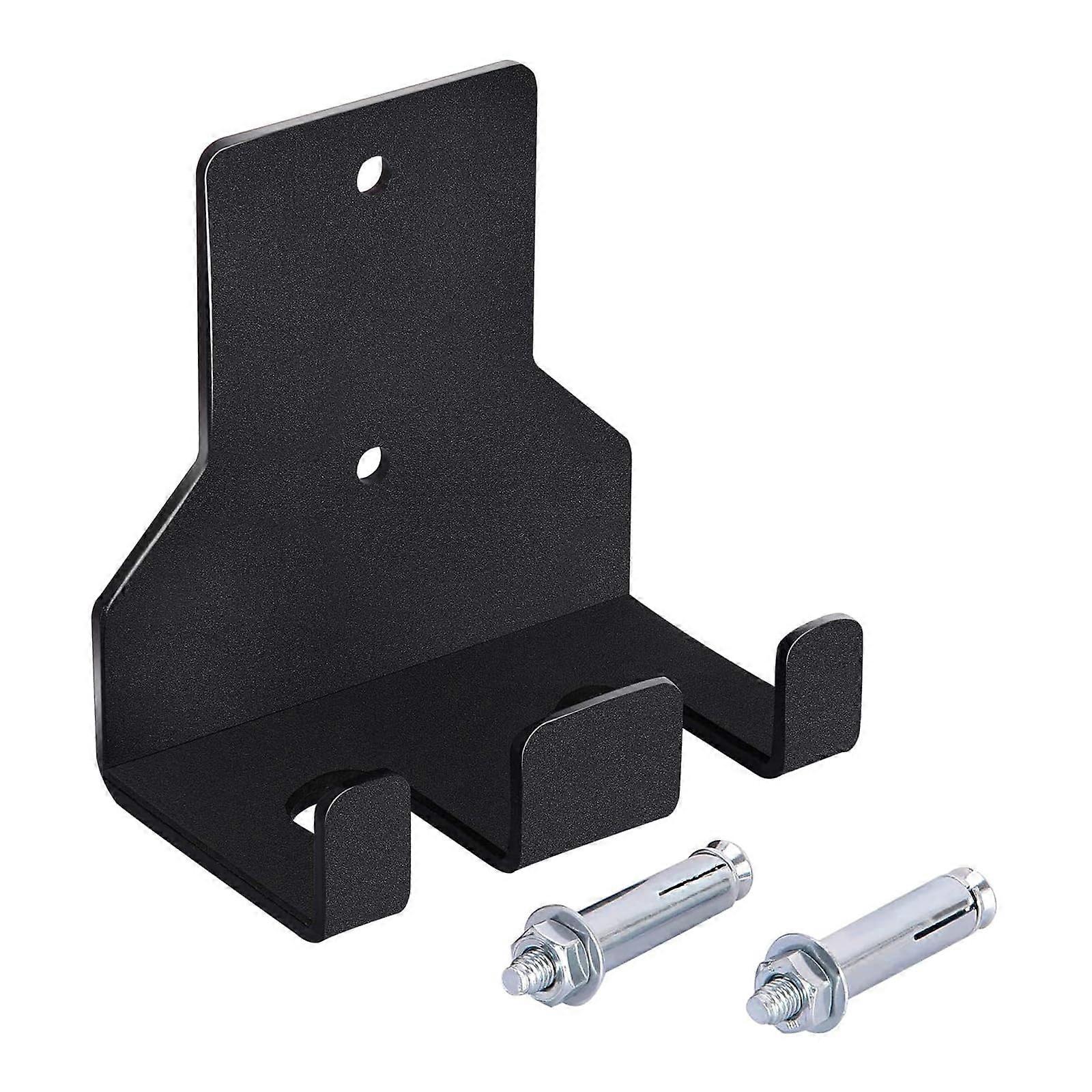 Wall Mounted Barbell Holder Heavy Duty Dual Storage Rack SpaceSaving Alloy Construction