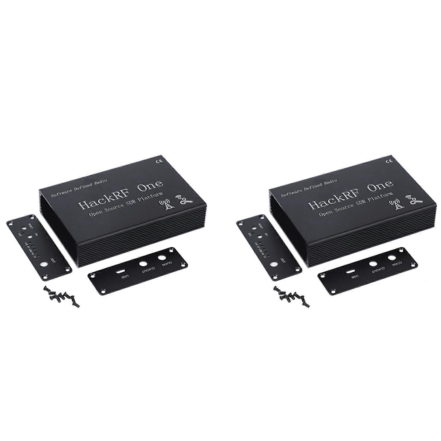 2X Black Aluminum Enclosure Cover Case Shell for HackRF One SDR