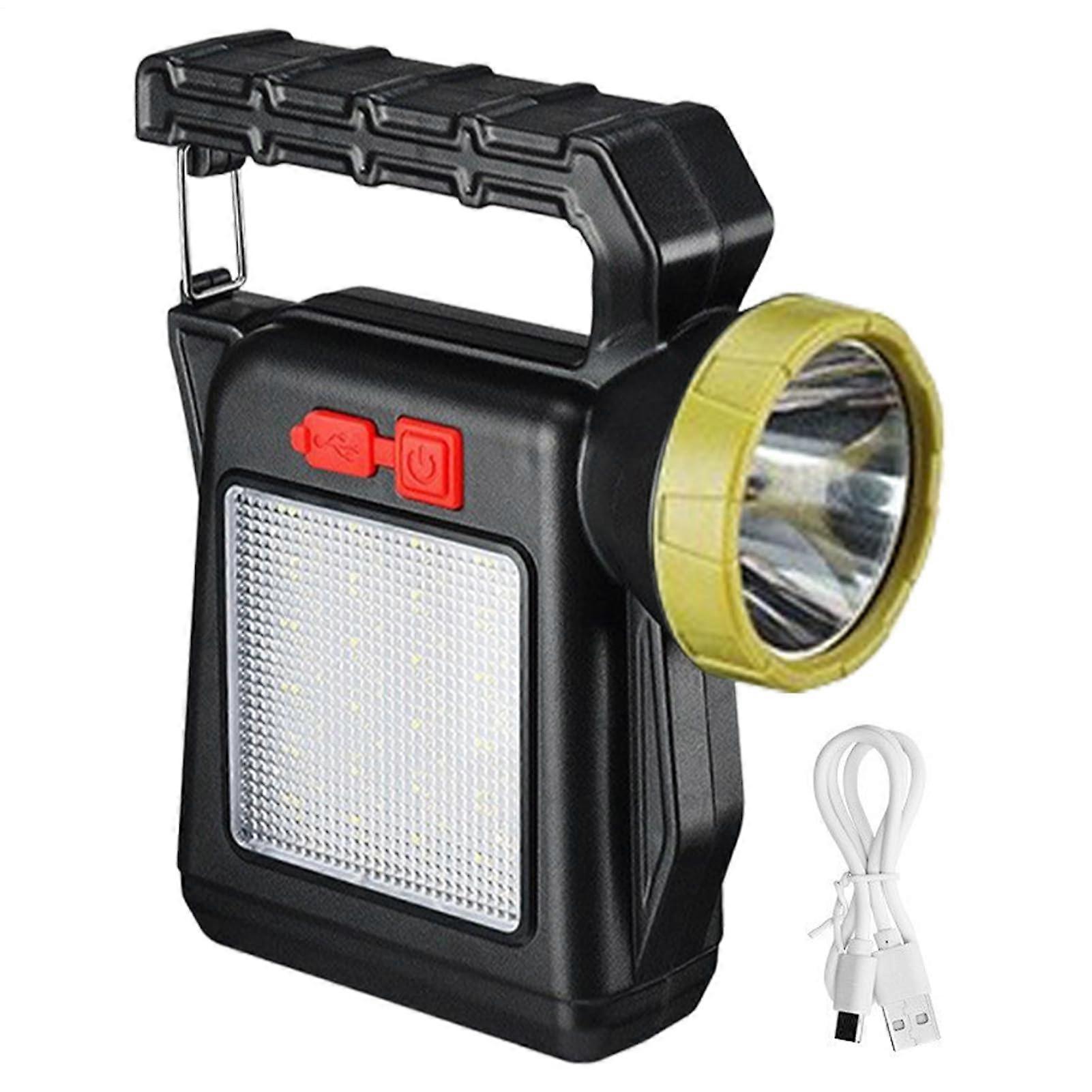 Solar Powered Waterproof Flashlight with USBC Charging for Hiking Camping Cycling LongRange