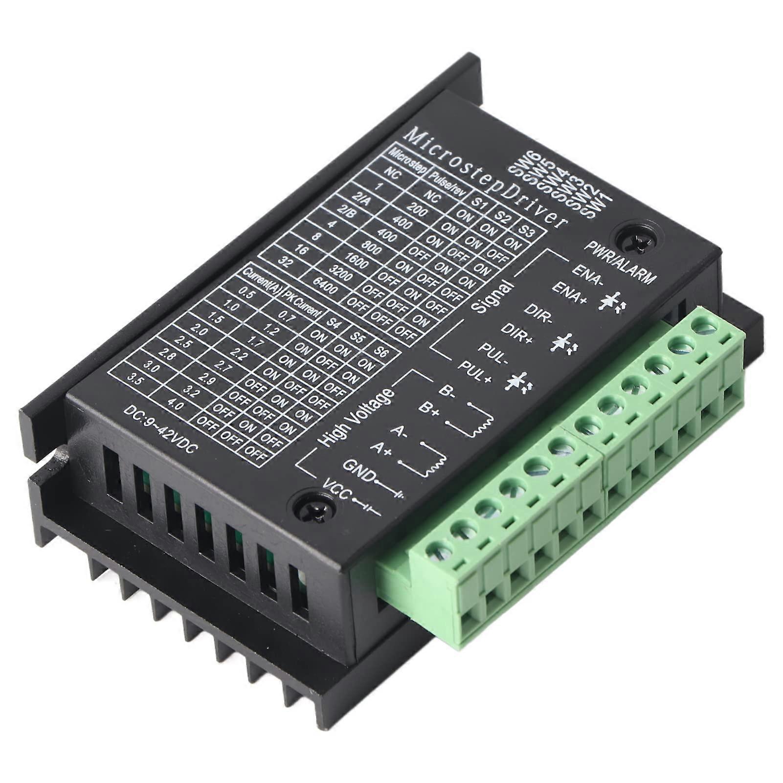Stepper Motor Driver 160W 0.54A with Adjustable Microsteps and Large Heat Sink for CNC Precision