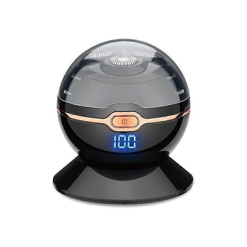 Electric Head Shaver for Bald Men, Waterproof USB Rechargeable MultiHead Floating Razor, Black