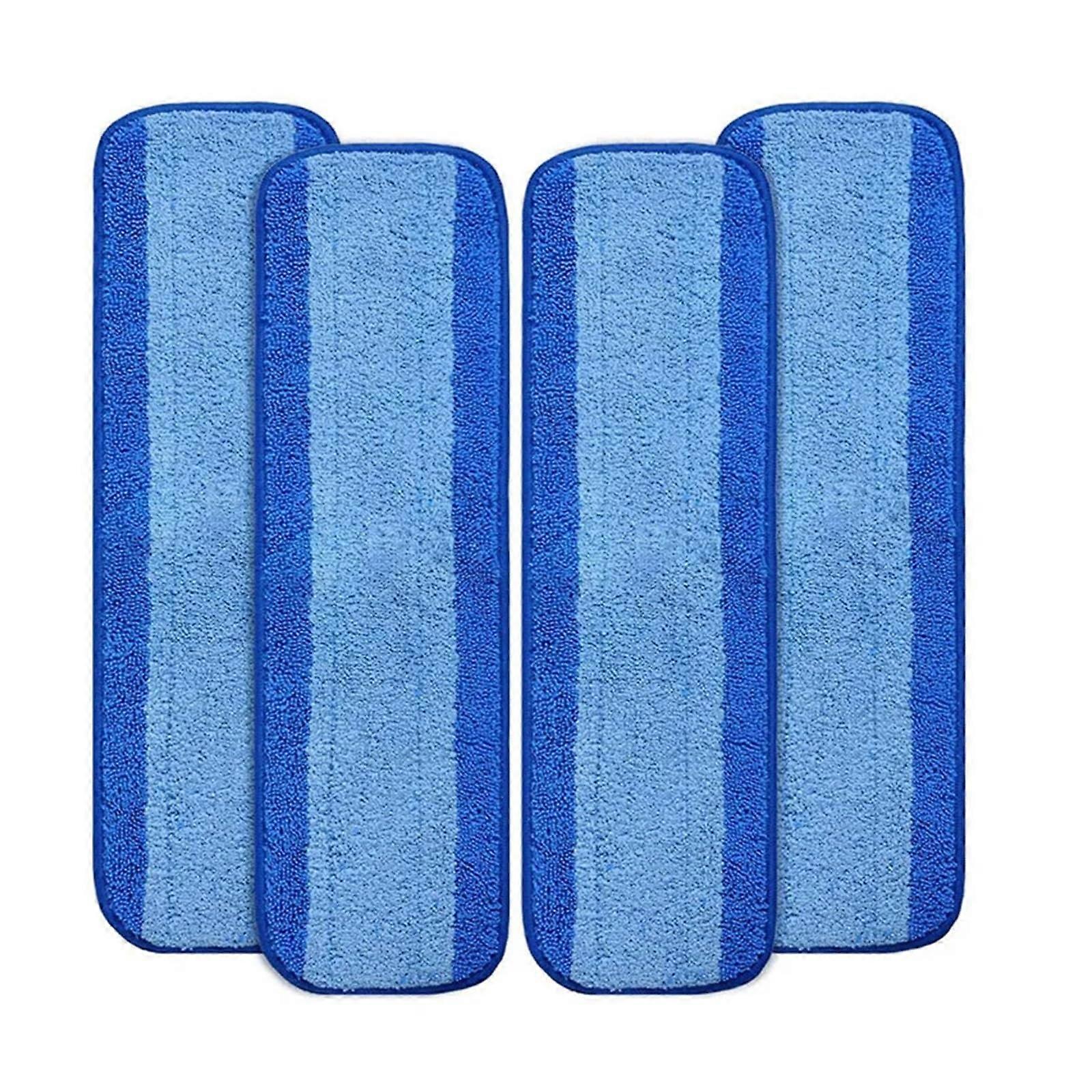 Microfiber Mop Pads Compatible with Bona Wet Dry Floor Mop Replacement Cloths, 4 Pack