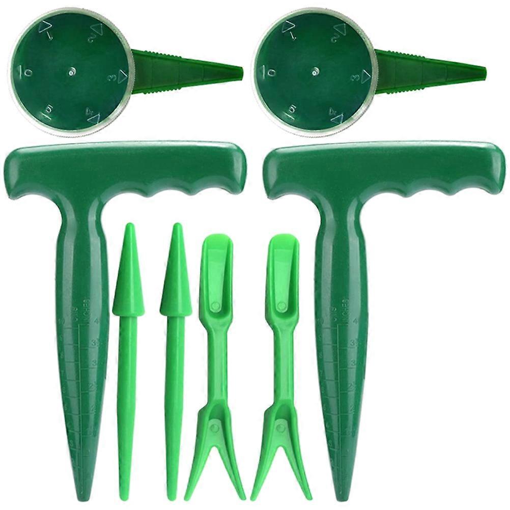 Plastic Seed Planter Tool for Sowing Use Garden 8Pcs Practical Set