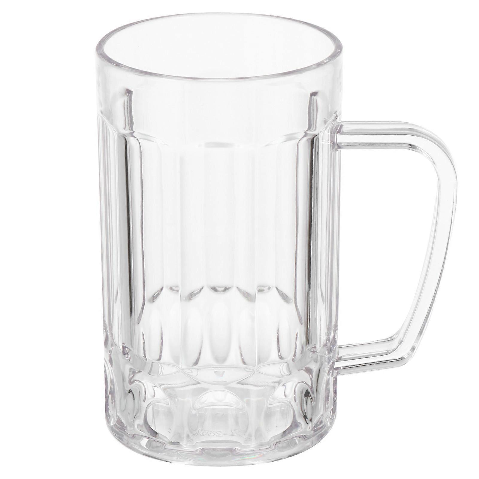 Handle Beer Cup Transparent Beer Mug for Drinking 460Ml Reusable Reusable Cup
