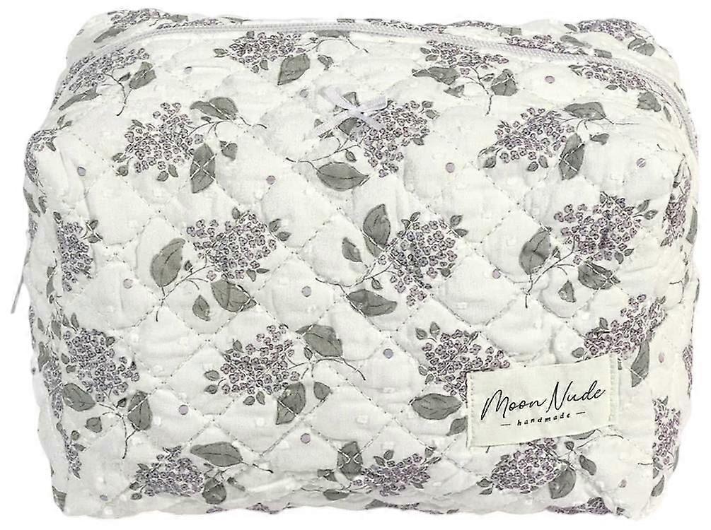Moon Nude Lilac Large Makeup Bag - White/Grey