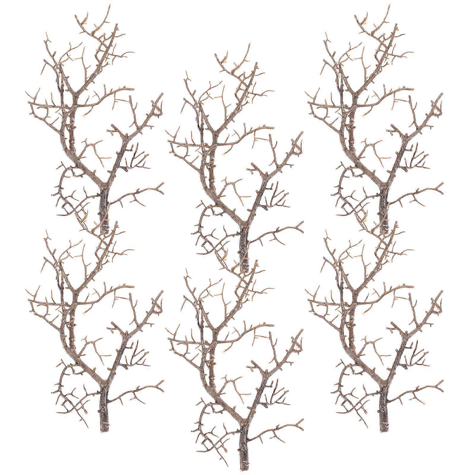 Artificial Tree Stems for Flower Arrangement 30Pcs Plastic Branches Coffee