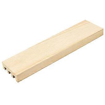 Wooden Domino Racks for Organizing 3Pcs Tray Holders in Light Brown